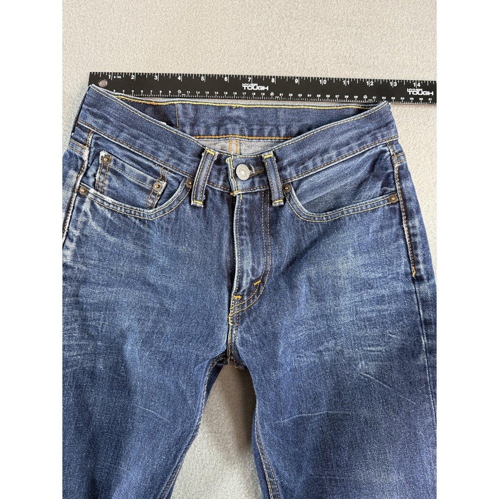 Levi's 514 Jeans Mens 28x30 Med Wash Blue Regular Straight Stretch Denim Casual - Picture 5 of 11
